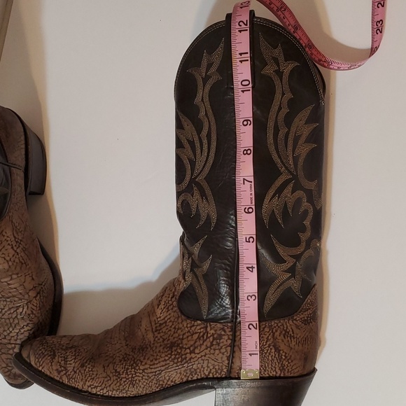 Dan Post Leather Western Cowboy Boots - Picture 12 of 16
